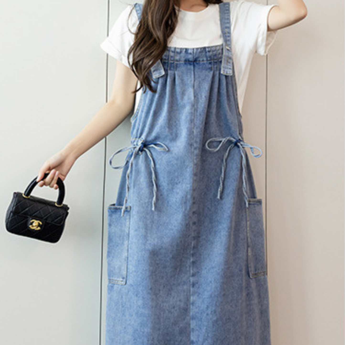Robe salopette - Bleu Sentier