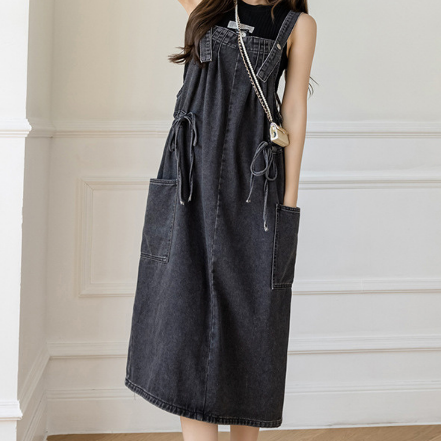 Robe salopette - Bleu Sentier
