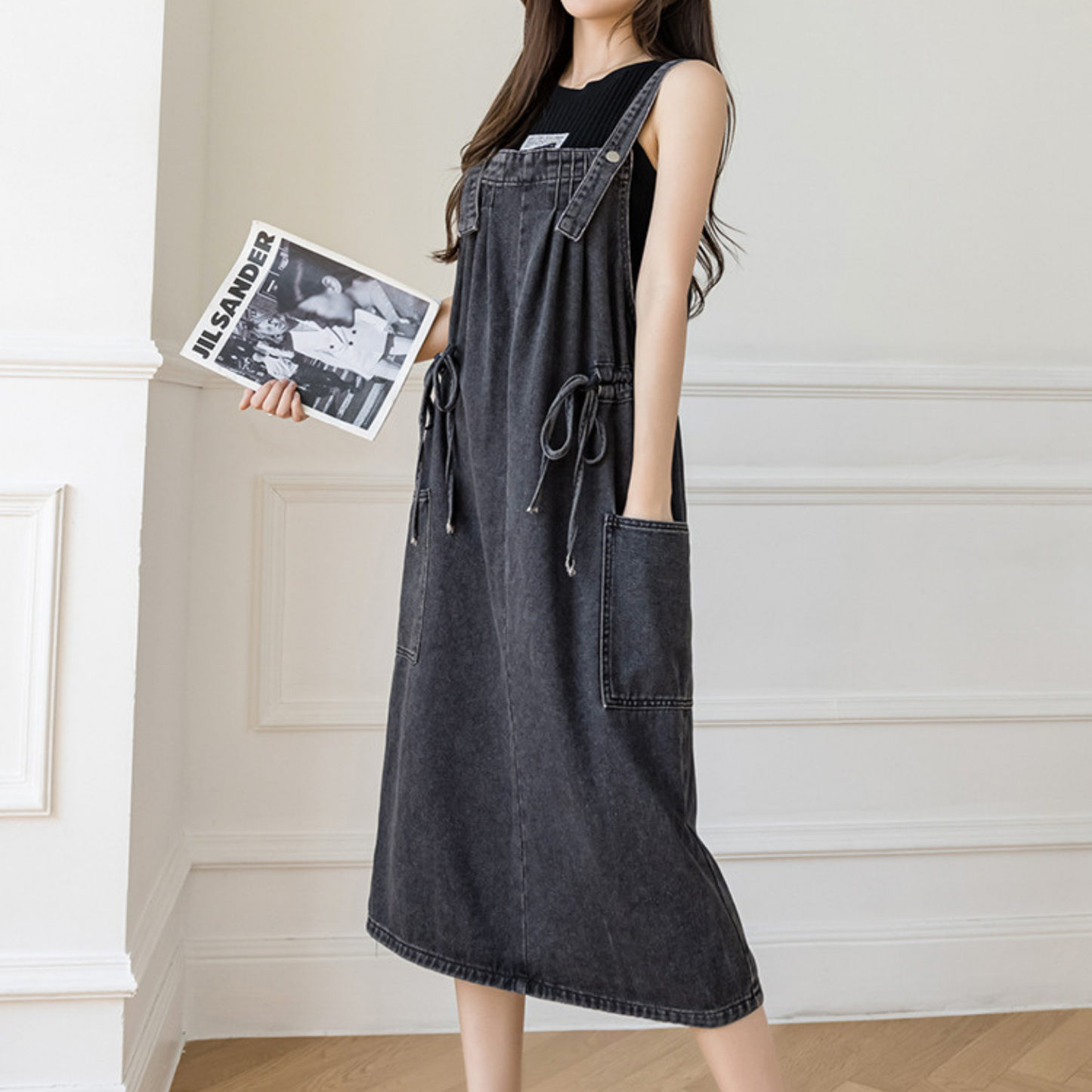 Robe salopette - Bleu Sentier
