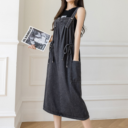 Robe salopette - Bleu Sentier