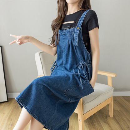 Robe salopette - Bleu Sentier