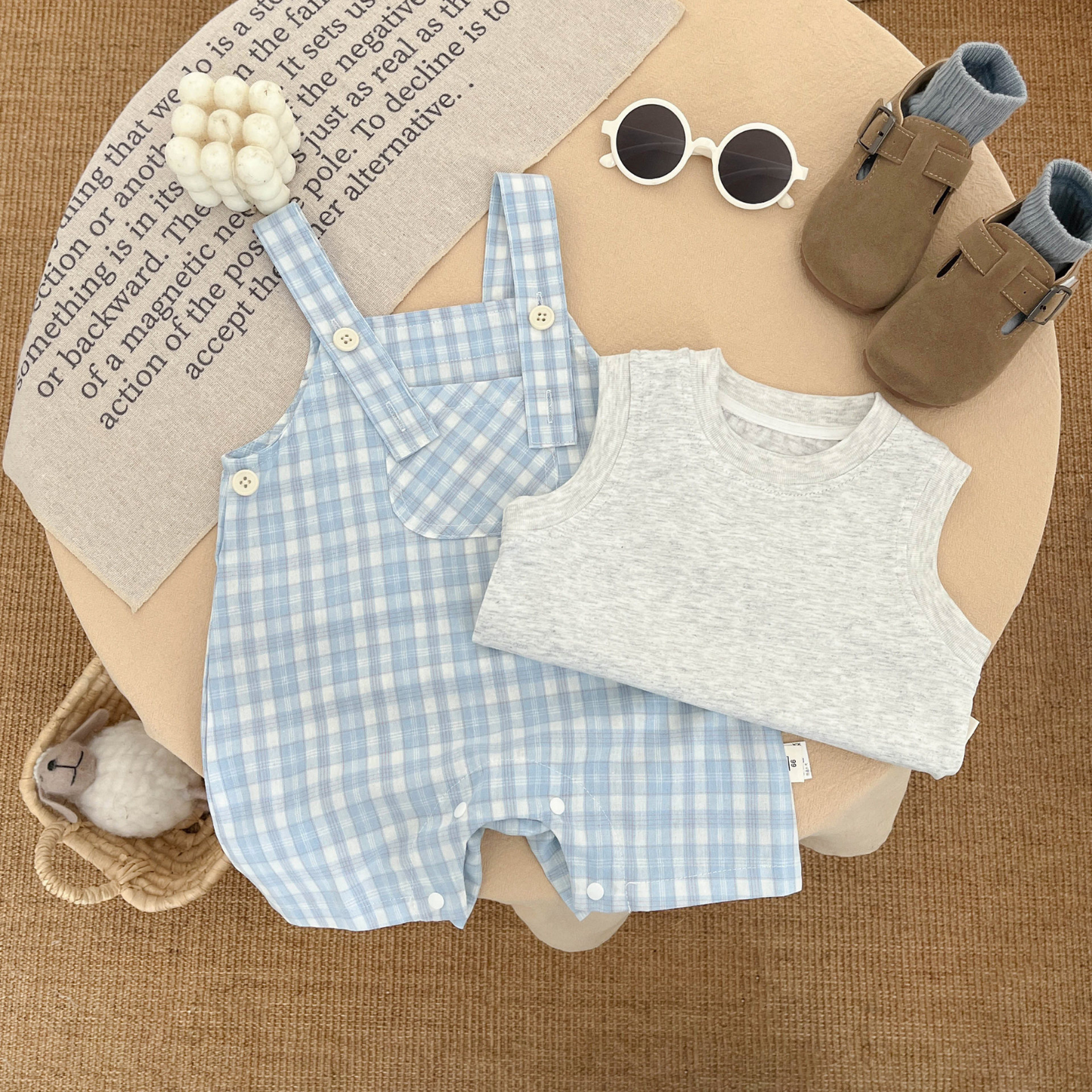 Salopette bébé - Brise de Mai - Ensemble de deux pièce - Débardeur offert !