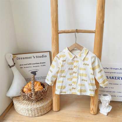 Salopette bébé - Rêve d’Or - Ensemble de deux pièces - Chemise offerte !