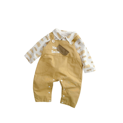 Salopette bébé - Rêve d’Or - Ensemble de deux pièces - Chemise offerte !