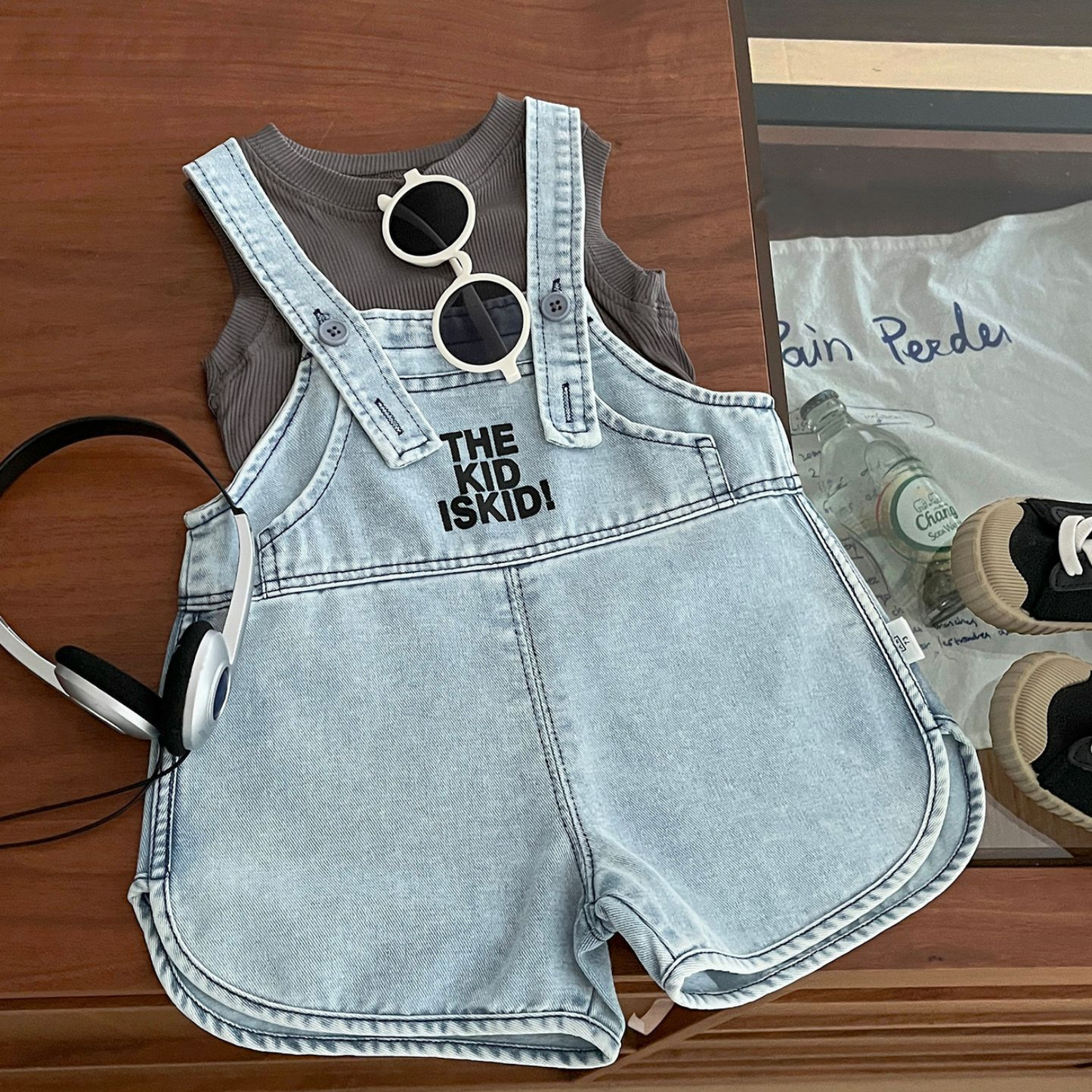 Salopette bébé - Bleu Azur