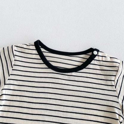 Salopette bébé - Éclat Sablé - Ensemble de deux pièce - T-shirt offert !