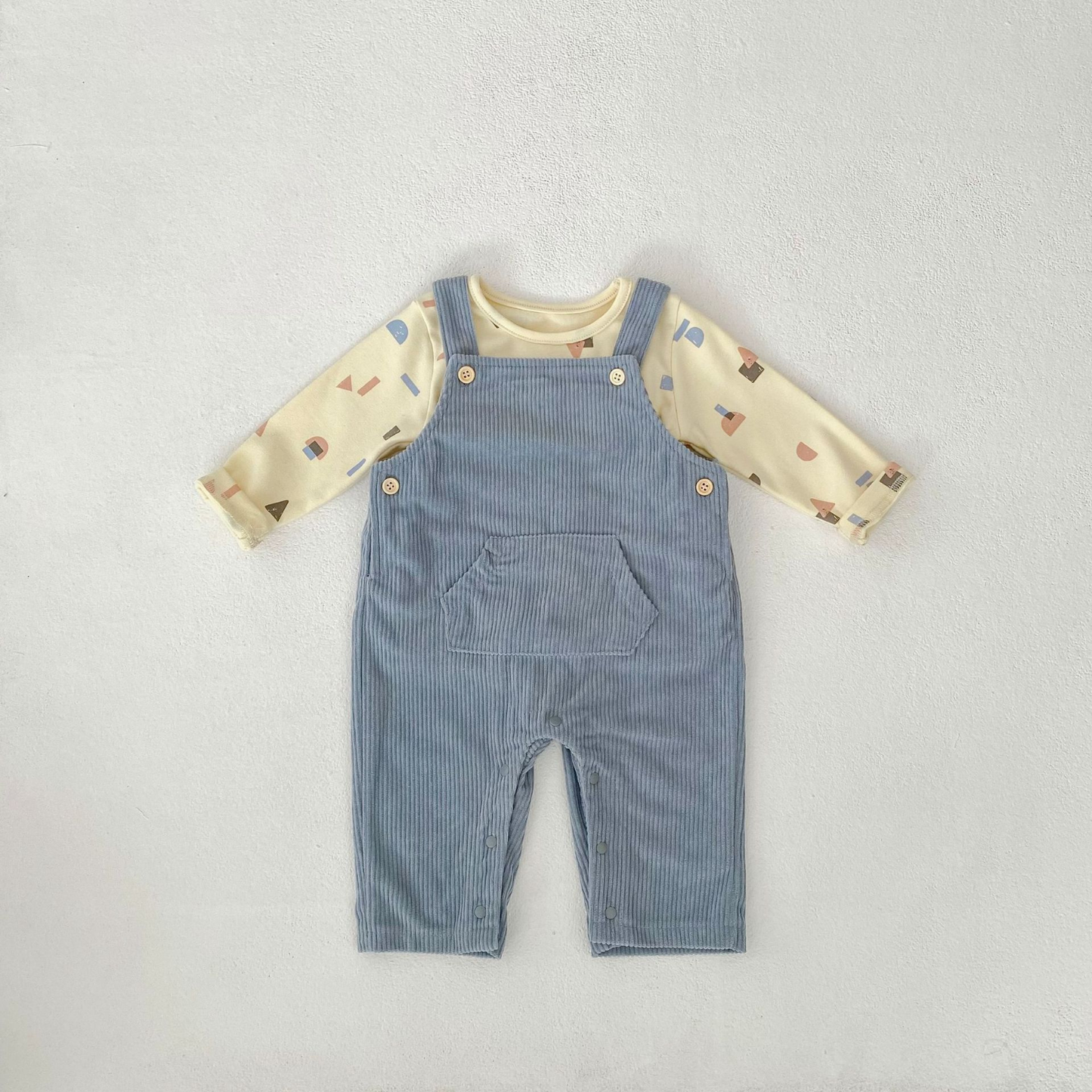 Salopette bébé - Ciel d'Automne - Ensemble deux pièce - Pull offert !