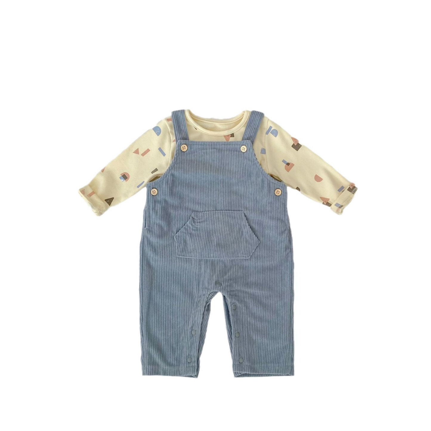 Salopette bébé - Ciel d'Automne - Ensemble deux pièce - Pull offert !