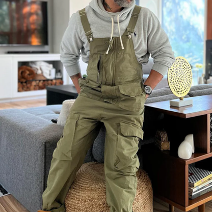 Salopette homme cargo au style rétro multi poche - Elliot