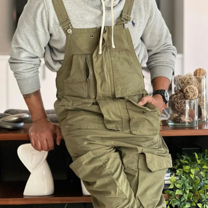 Salopette homme cargo au style rétro multi poche - Elliot