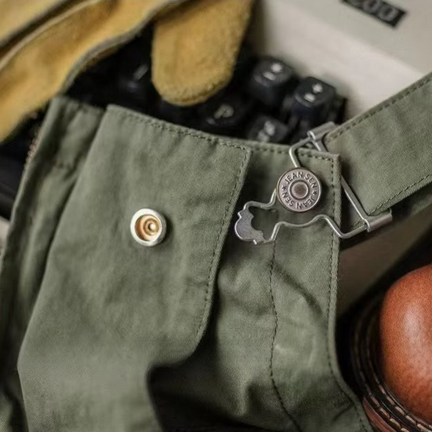 Salopette homme cargo au style rétro multi poche - Elliot