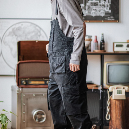 Salopette homme cargo au style rétro multi poche - Elliot