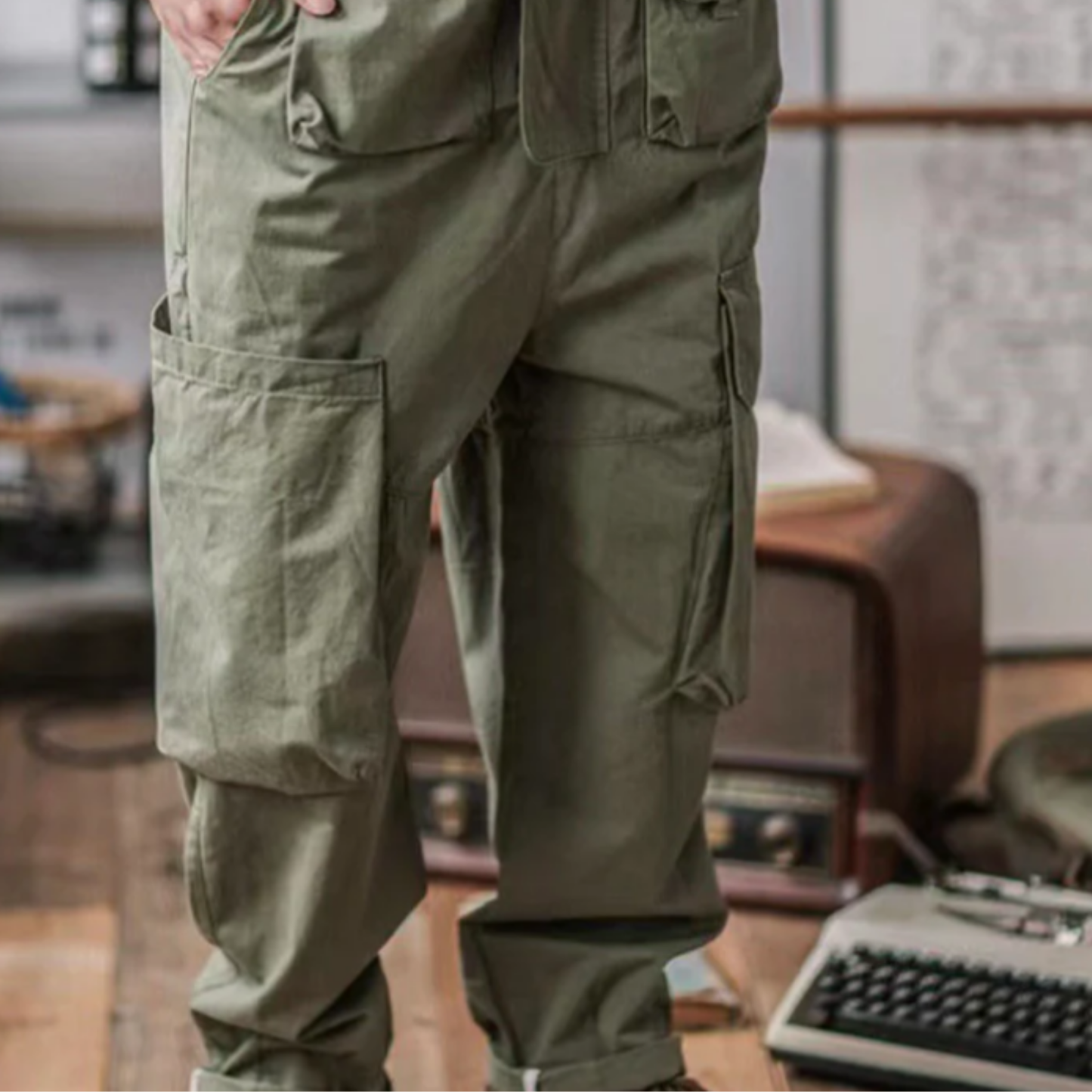 Salopette homme cargo au style rétro multi poche - Elliot