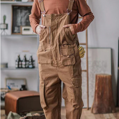 Salopette homme cargo au style rétro multi poche - Elliot