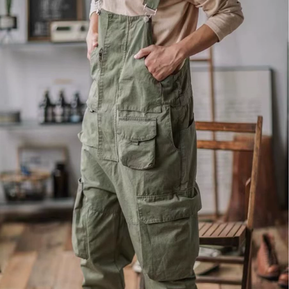 Salopette homme cargo au style rétro multi poche - Elliot