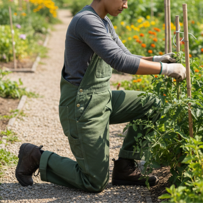 Salopette de travail en denim unisexe - Noa