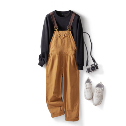 Salopette de travail en denim unisexe - Noa