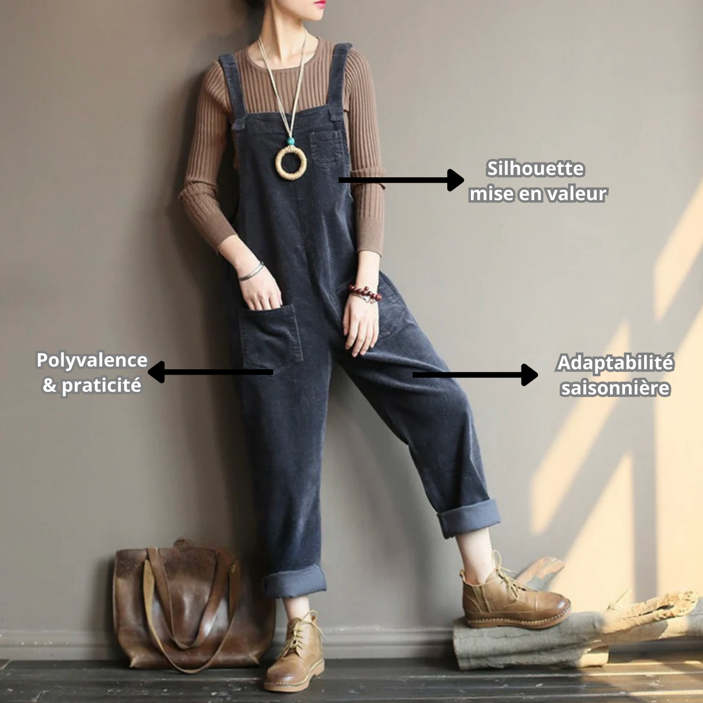 Salopette velours femme - La Silencieuse