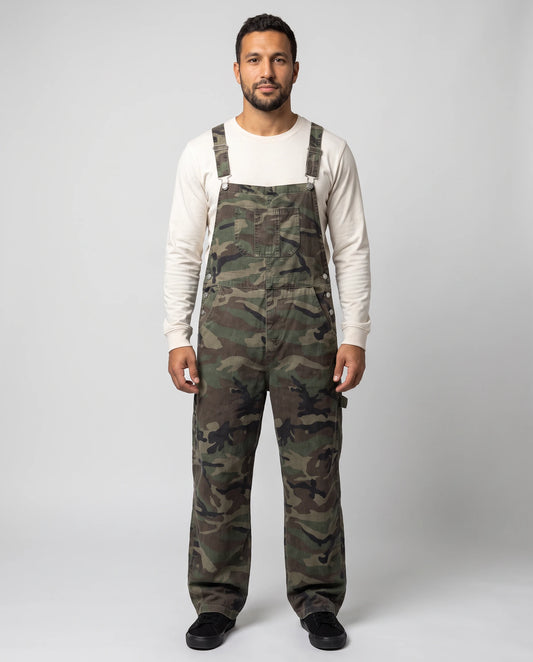 Salopette homme camouflage Le Bosquet, coloris camouflage, vue de face en pied